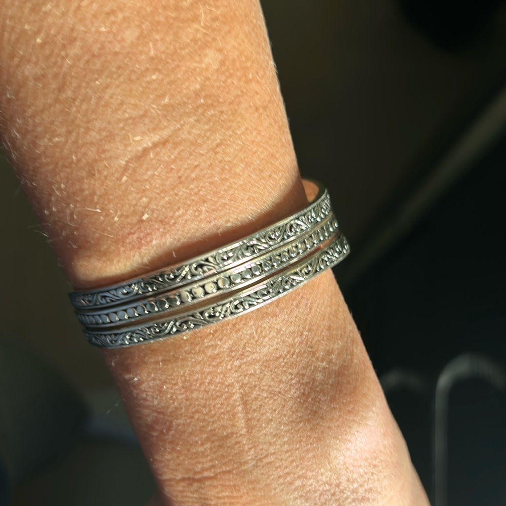 Bali Legacy Split Cuff Bracelet in Sterling Silver